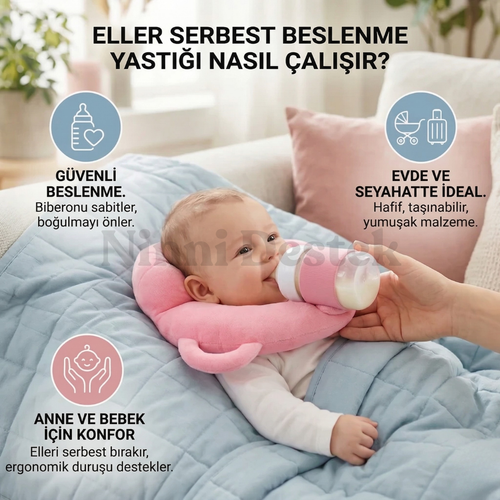 Ergonomik Bebek Beslenme ve Destek Yastığı